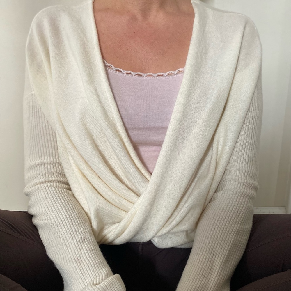 Athleta Cashmere and Wool Twist Sweater